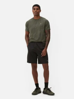 Shorts|Sportbekleidung|Primark Sport-Shorts Mit Netzeinsatz Schwarz