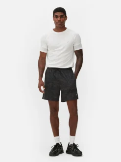 Shorts|Sportbekleidung|Primark Sportshorts Mit Reflektierendem Muster Anthrazitfarben
