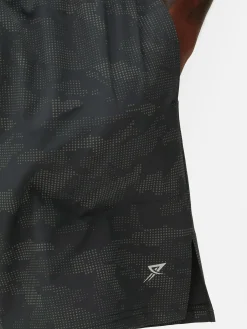 Shorts|Sportbekleidung|Primark Sportshorts Mit Reflektierendem Muster Anthrazitfarben