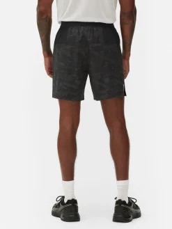 Shorts|Sportbekleidung|Primark Sportshorts Mit Reflektierendem Muster Anthrazitfarben