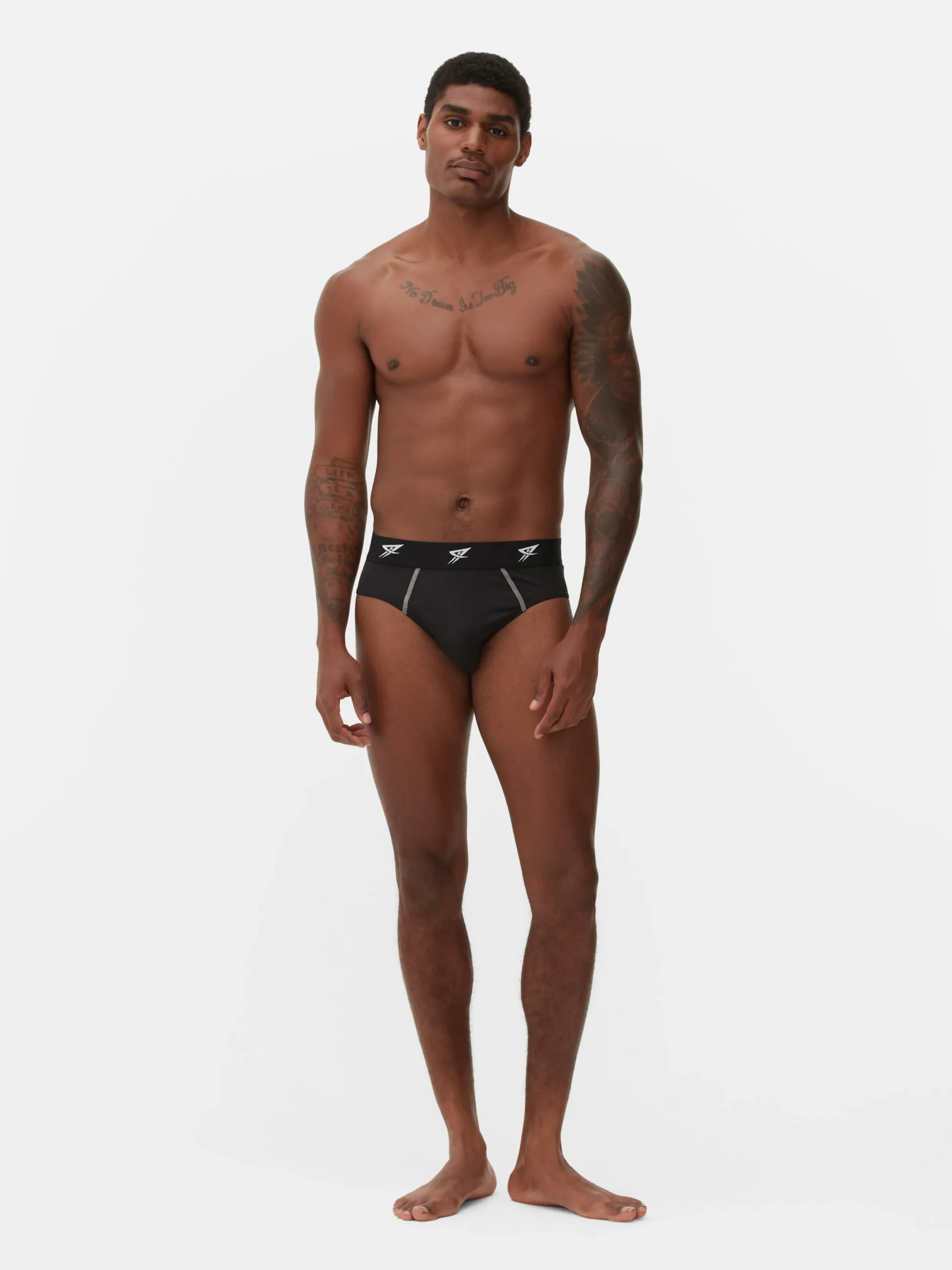 Sportbekleidung|Primark Sportslips, 3er-Pack Schwarz/Weiß