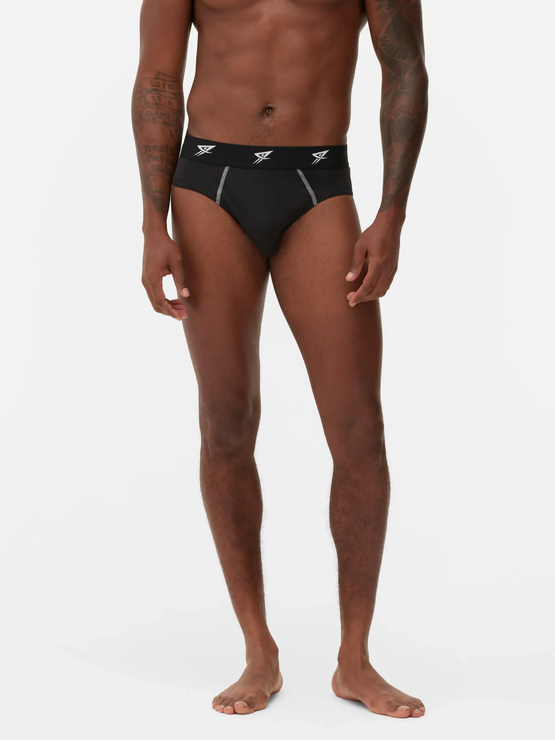Sportbekleidung|Primark Sportslips, 3er-Pack Schwarz/Weiß