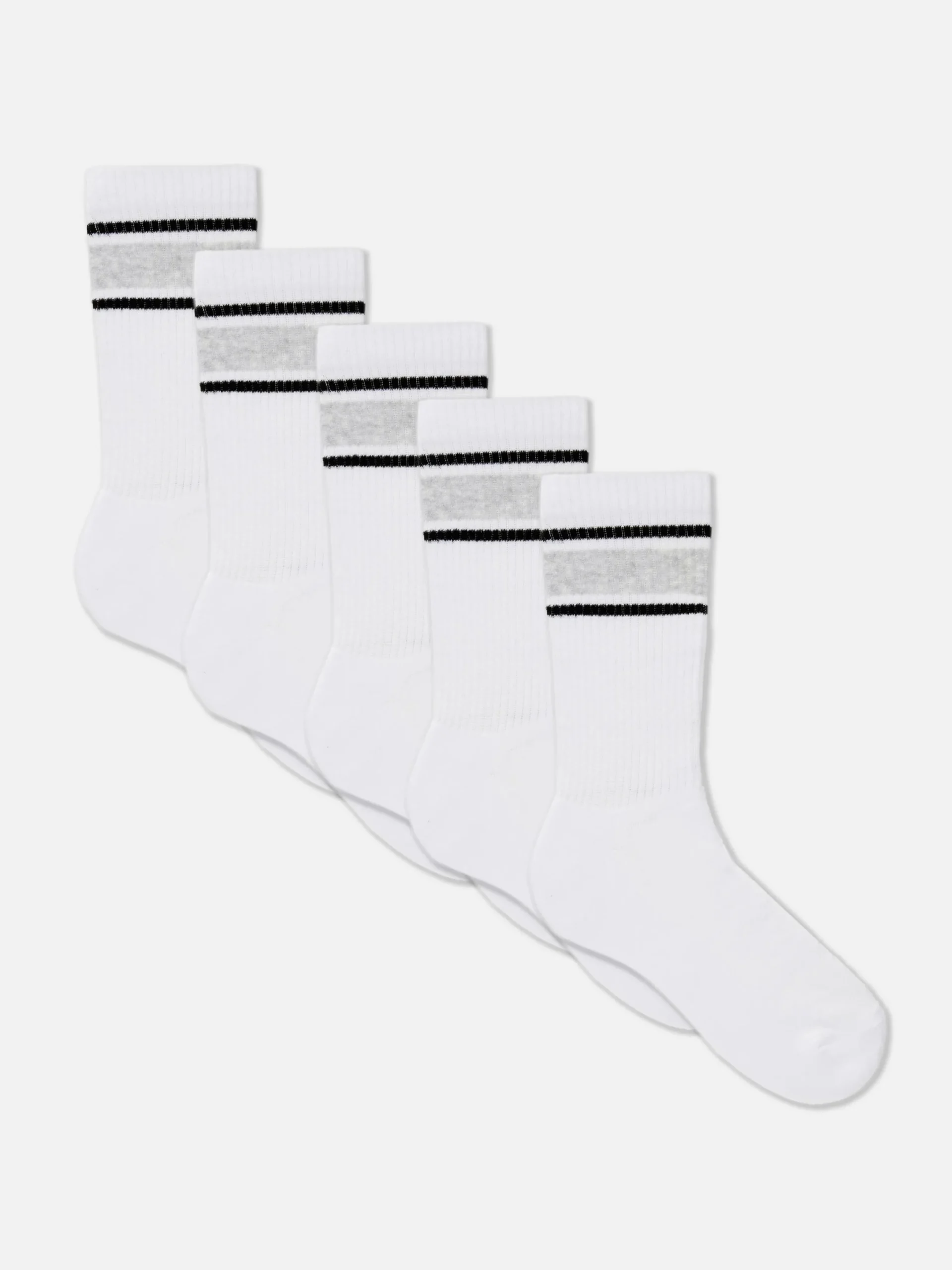 Socken|Sportbekleidung|Primark Sport-Socken, 5er-Pack Weiß