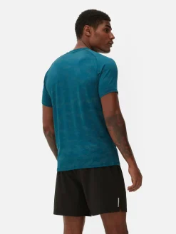 Sportbekleidung|Tops Und T-Shirts|Primark Sport-T-Shirt Mit Rundhalsausschnitt Blaugrün