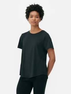 Fitnesskleidung Und Activewear|Primark Sport-T-Shirt Mit Rundhalsausschnitt Schwarz