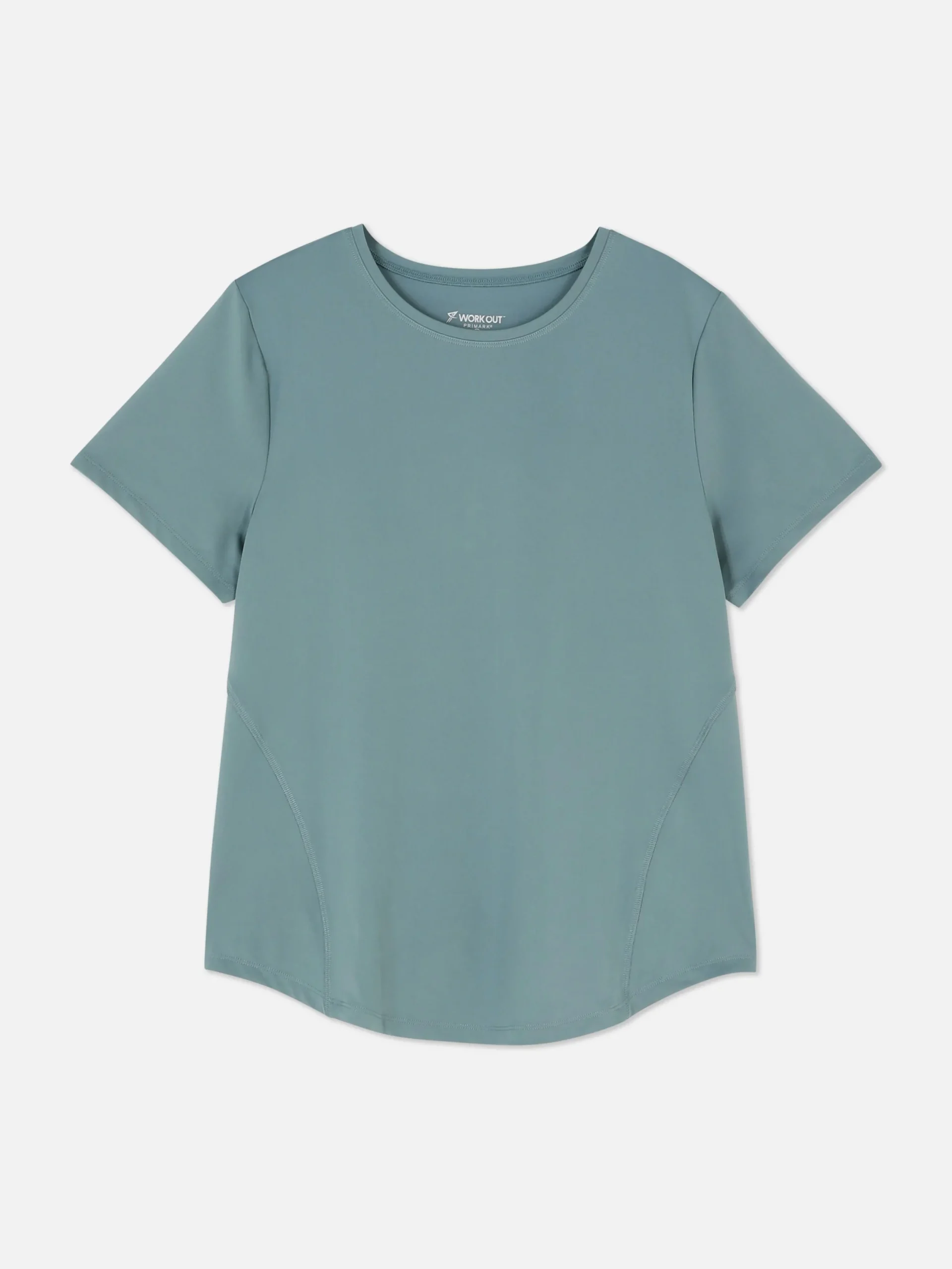 Fitnesskleidung Und Activewear|Primark Sport-T-Shirt Mit Rundhalsausschnitt Dunkelgrün
