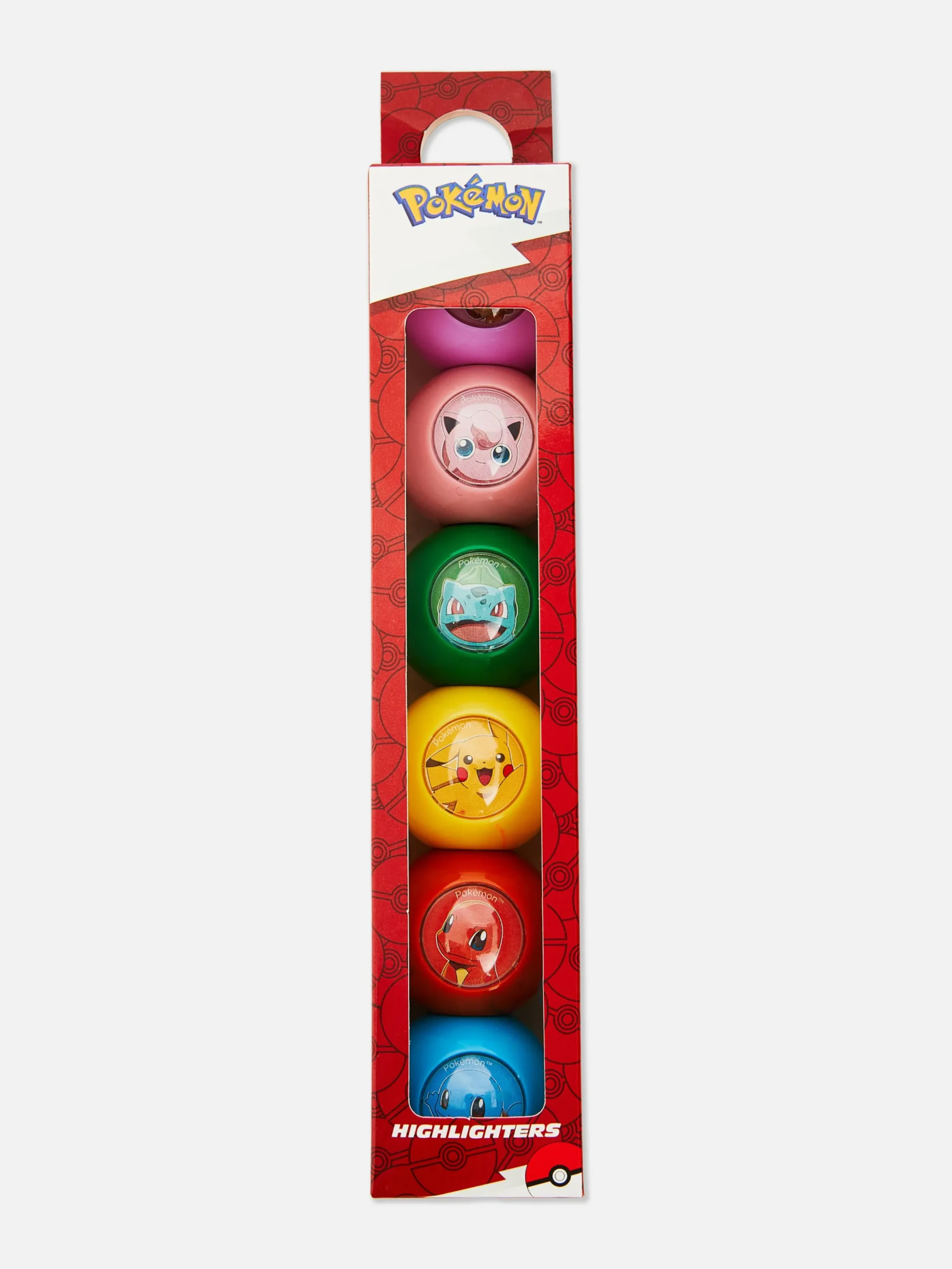 Buntstifte|Primark Stapelbare „Pokémon“ Textmarker, 6er-Pack Gelb