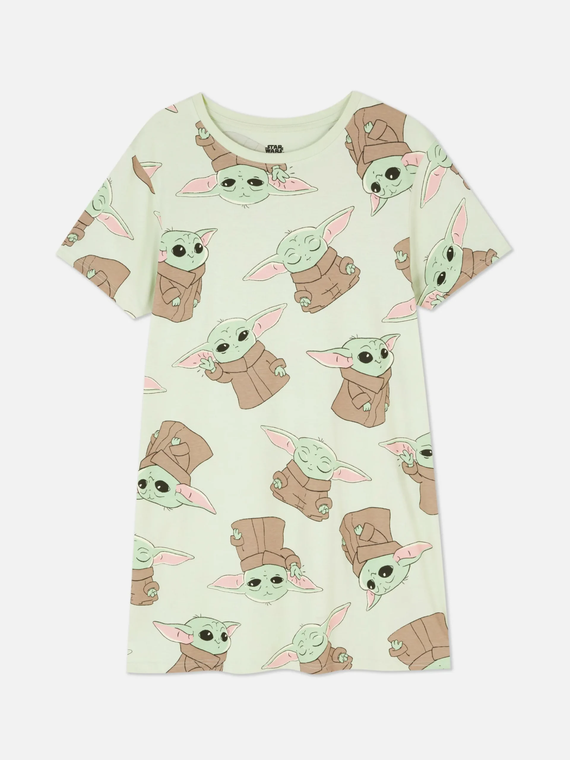 Schlafshirts Und Nachthemden|Primark „Star Wars Baby Yoda“ Nachthemd Grün