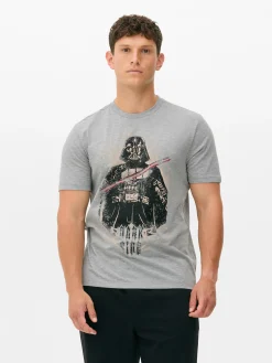 Tops Und T-Shirts|Primark „Star Wars Darth Vader“ T-Shirt Grau meliert