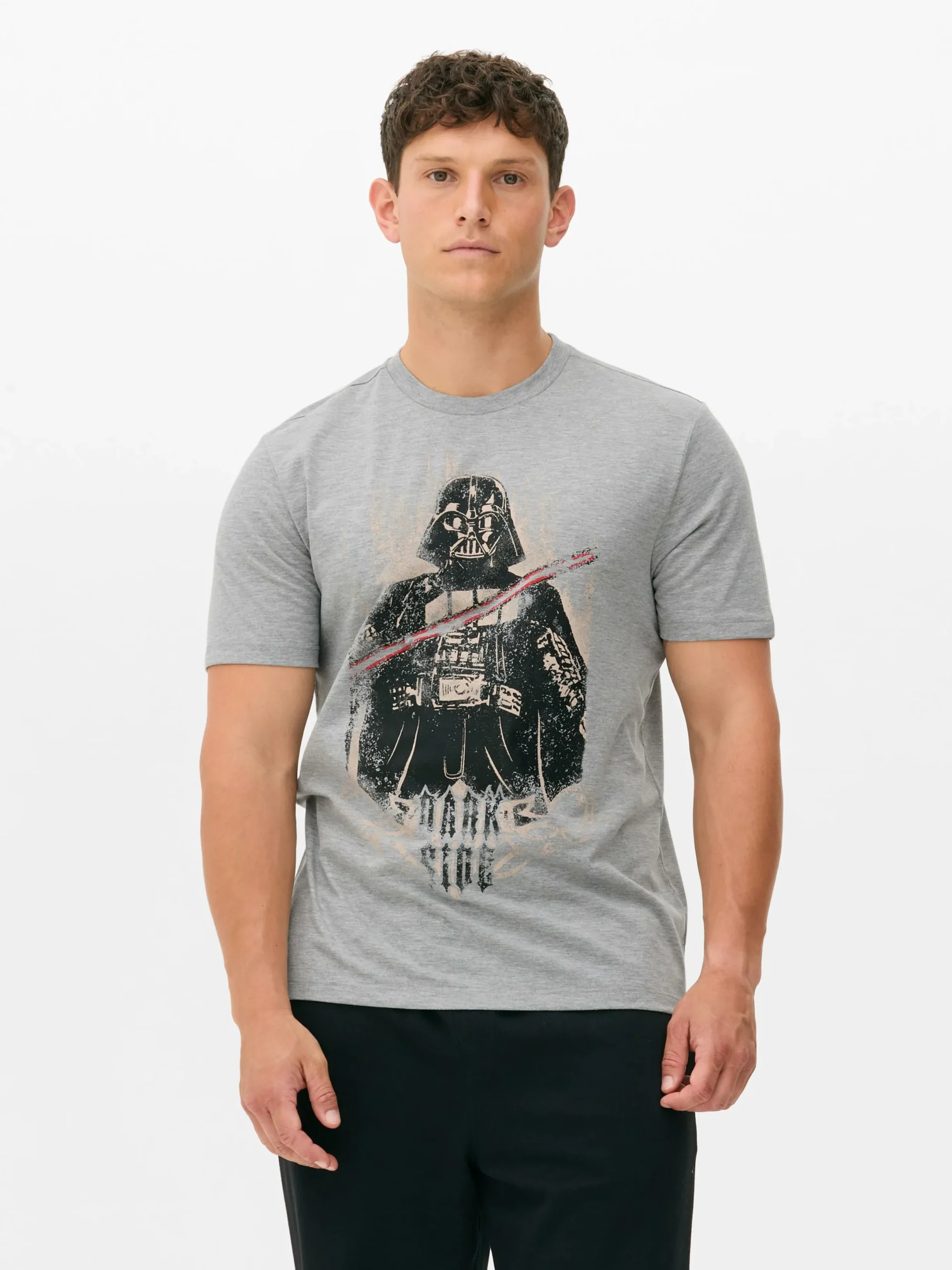 Tops Und T-Shirts|Primark „Star Wars Darth Vader“ T-Shirt Grau meliert