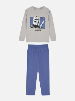 Schlafanzüge Und Nachtwäsche|Primark „Star Wars: The Mandalorian“ Schlafanzug Grau
