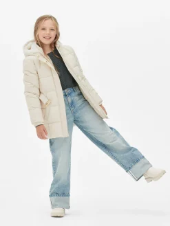 Jacken Und Mäntel|Primark Steppjacke Mit Gürtel Elfenbeinfarben