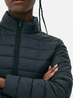 Jacken Und Mäntel|Primark Steppjacke Mit Trichterkragen Schwarz