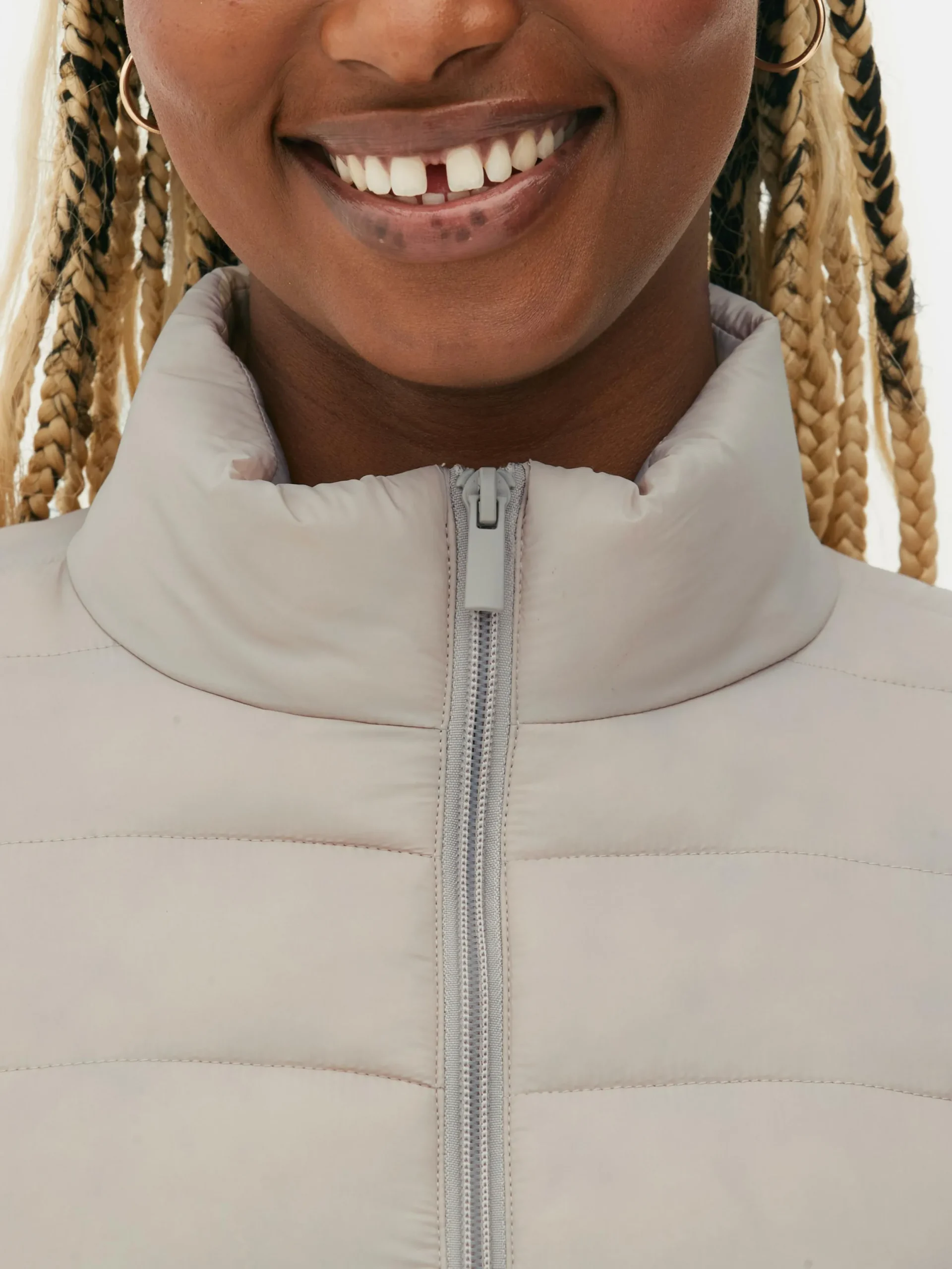 Jacken Und Mäntel|Primark Steppjacke Mit Trichterkragen Naturfarben