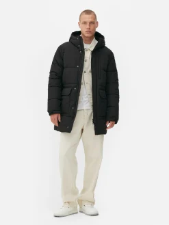 Jacken Und Mäntel|Primark Steppparka Mit Kapuze Schwarz