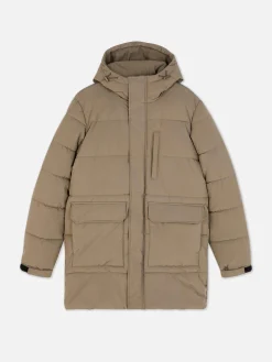 Jacken Und Mäntel|Primark Steppparka Mit Kapuze Taupefarben