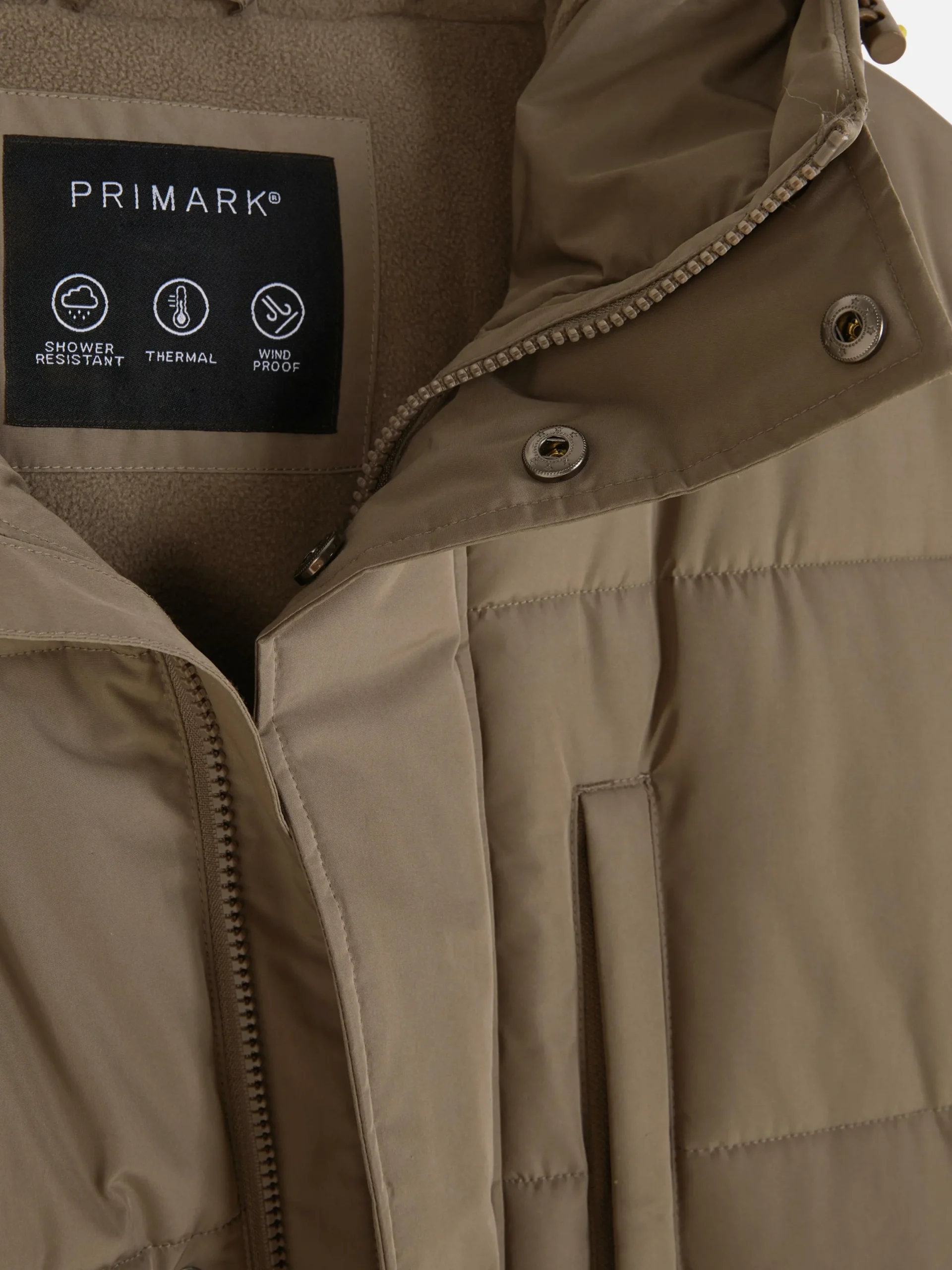 Jacken Und Mäntel|Primark Steppparka Mit Kapuze Taupefarben