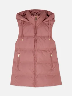 Jacken Und Mäntel|Primark Steppweste Mit Kapuze Pink