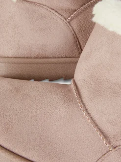 Stiefel Und Gummistiefel|Primark Stiefel Mit Plüschfutter Und Schleife Hinten Rosa