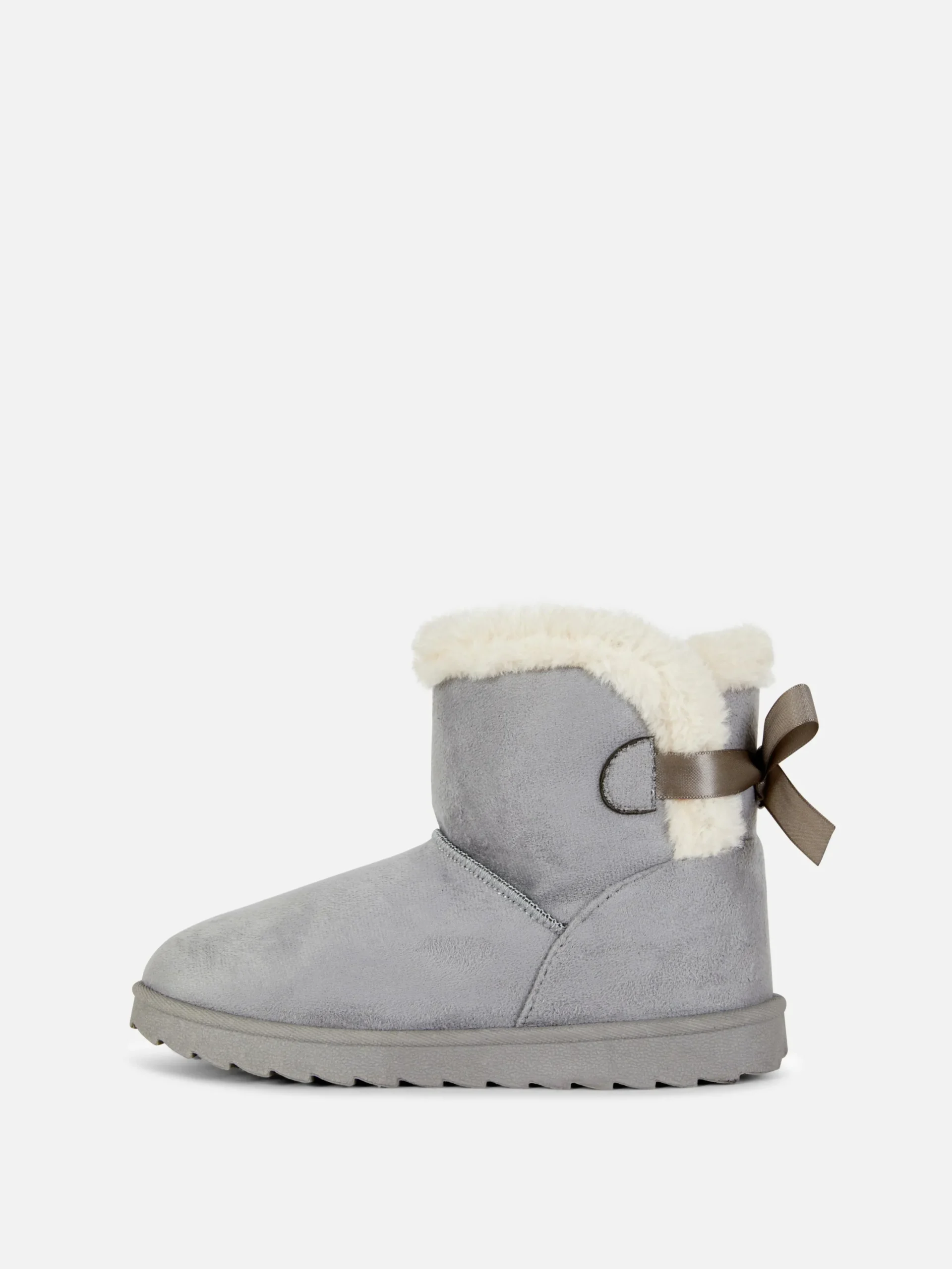 Stiefel Und Gummistiefel|Primark Stiefel Mit Schleife Grau