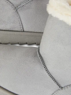 Stiefel Und Gummistiefel|Primark Stiefel Mit Schleife Grau