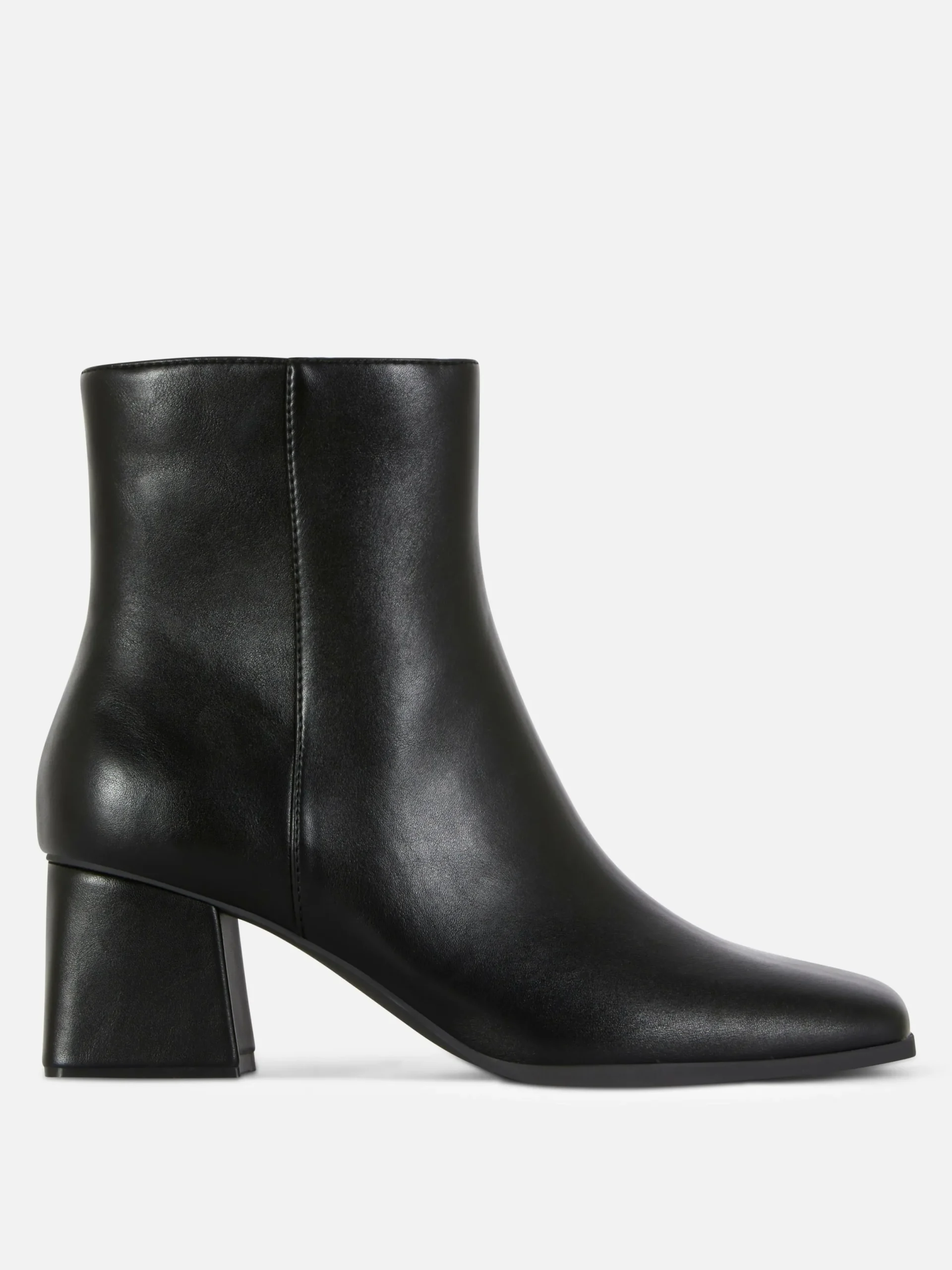 Stiefel|Primark Stiefeletten Mit Blockabsatz Schwarz