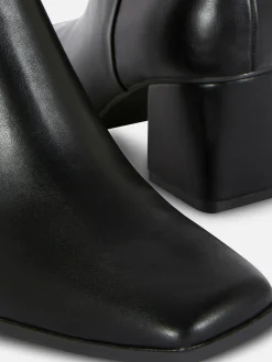 Stiefel|Primark Stiefeletten Mit Blockabsatz Schwarz