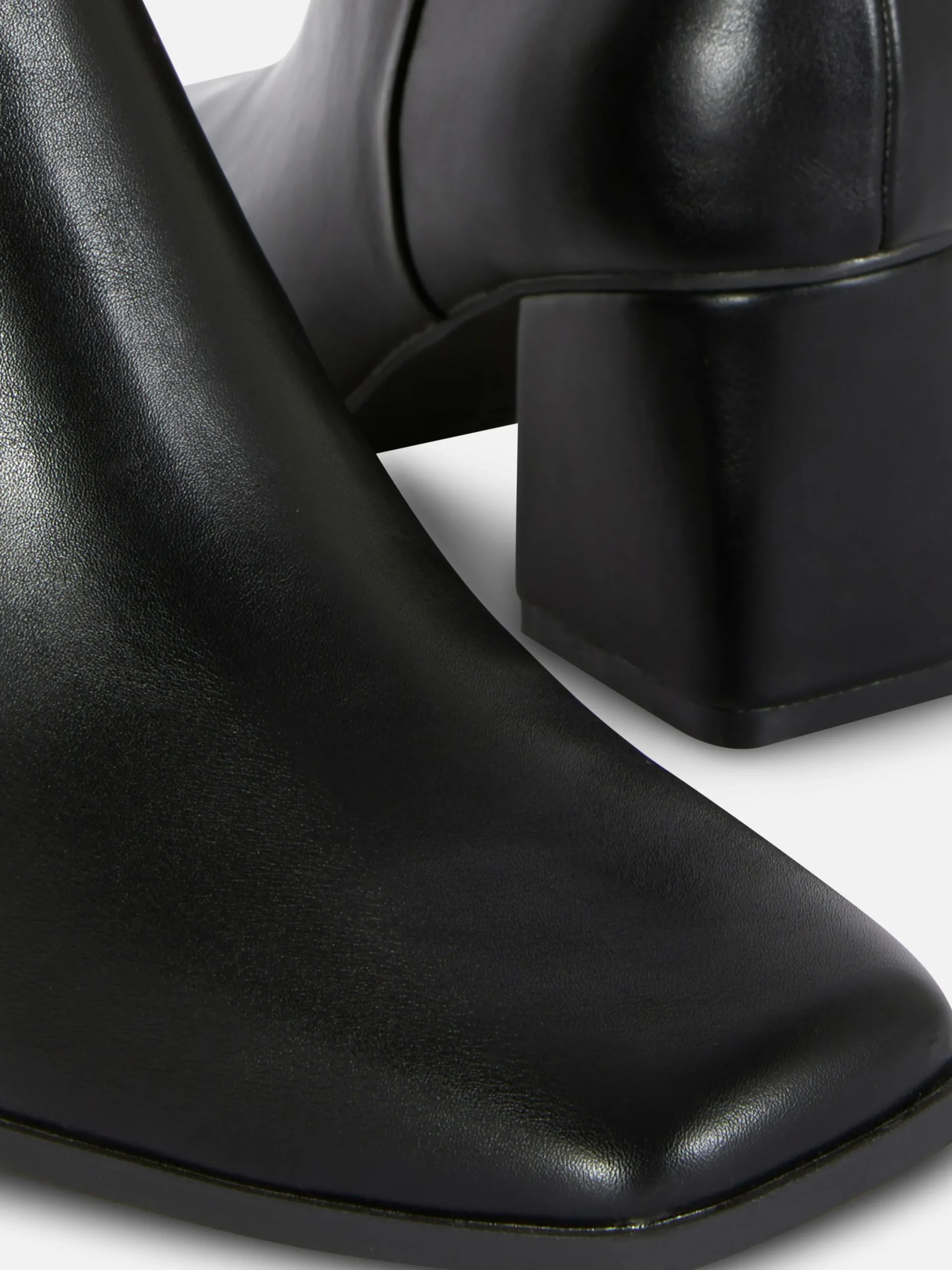 Stiefel|Primark Stiefeletten Mit Blockabsatz Schwarz