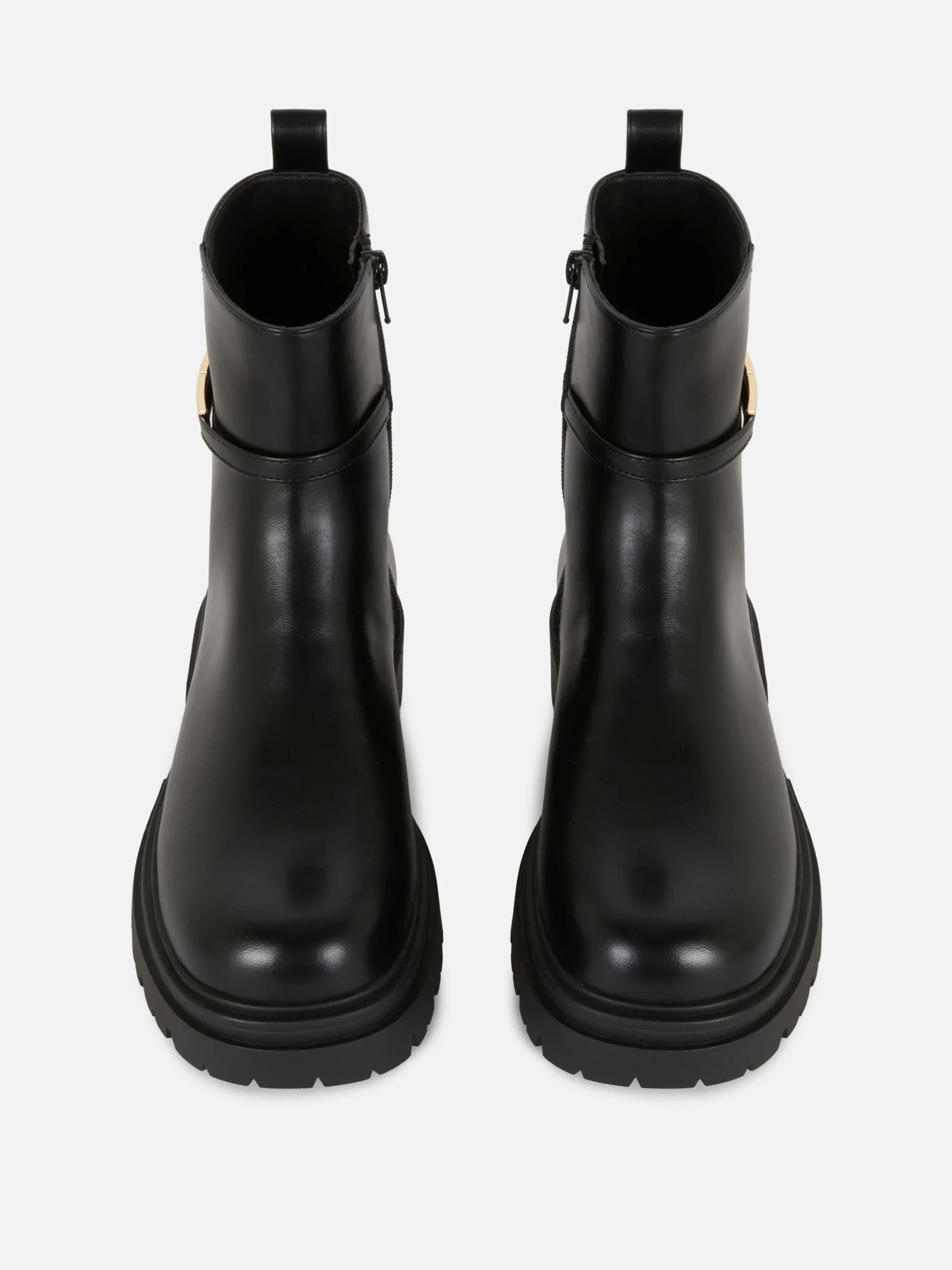 Stiefel|Primark Stiefeletten Mit Schnallendetail Schwarz