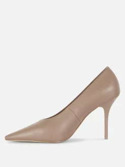 Heels|Primark Stiletto-Pumps Taupefarben