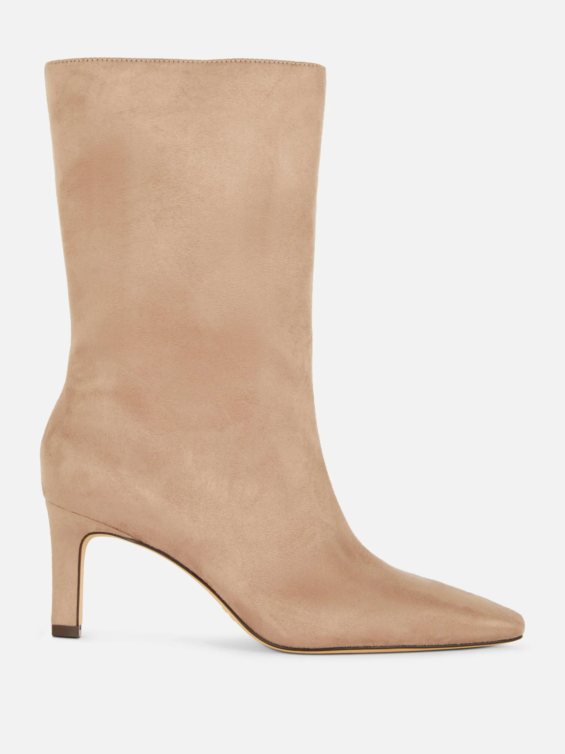 Stiefel|Primark Stiletto-Stiefel In Wildleder-Optik Taupefarben