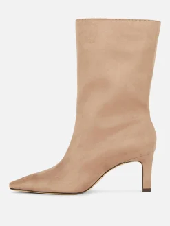 Stiefel|Primark Stiletto-Stiefel In Wildleder-Optik Taupefarben