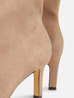 Stiefel|Primark Stiletto-Stiefel In Wildleder-Optik Taupefarben