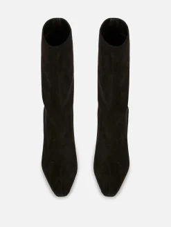 Stiefel|Primark Stiletto-Stiefel In Wildleder-Optik Schwarz
