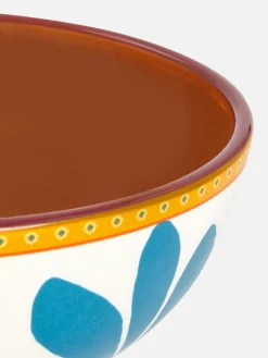 Teller, Schüsseln Und Platten|Geschirr|Primark Stilisierte Müslischale Mit Blumenmuster Beige