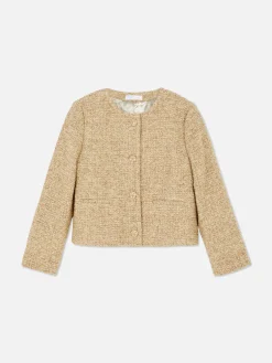 Jacken Und Mäntel|Primark „Stitch“ Bouclé-Jacke Beige