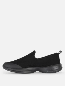 Sneakers|Primark Stoff-Slip-Ons Für Den Freizeitsport Schwarz