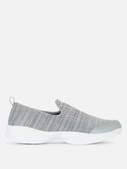 Sneakers|Primark Stoff-Slip-Ons Für Den Freizeitsport Grau