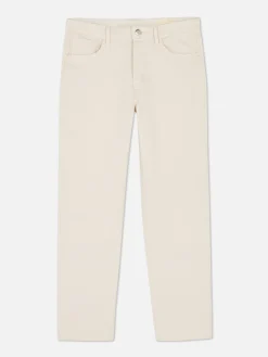 Jeans|Primark Straight Jeans Ecrufarben