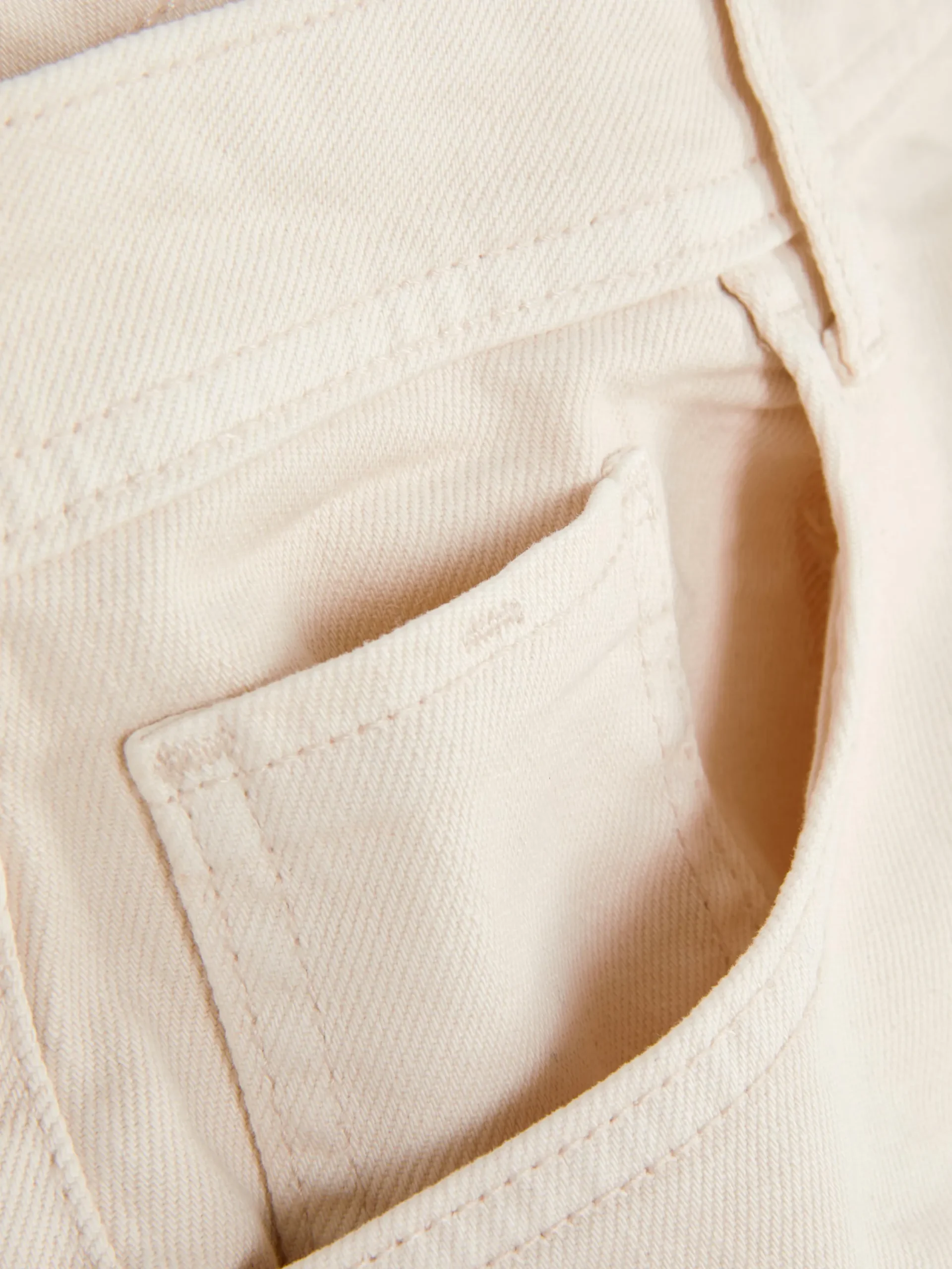 Jeans|Primark Straight Jeans Ecrufarben