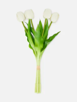 Kunstpflanzen Und -Blumen|Primark Strauß Aus Künstlichen Tulpen Weiß