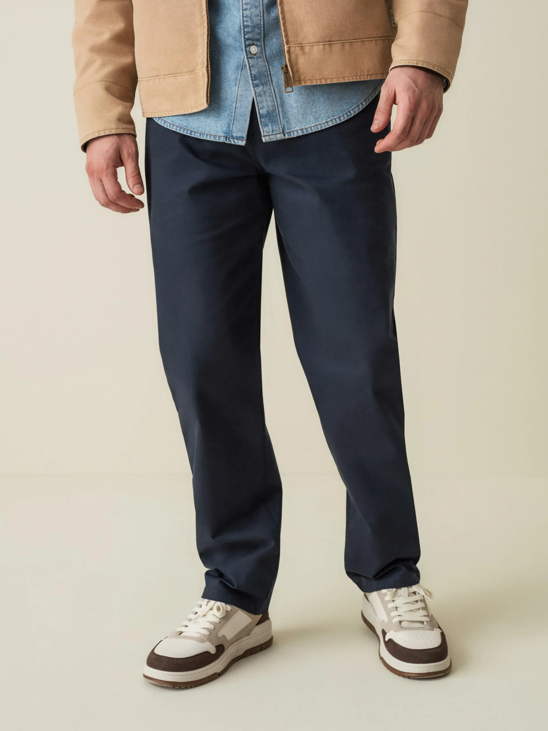 Hosen|Primark Stretch-Chinohose Mit Geradem Bein Marineblau