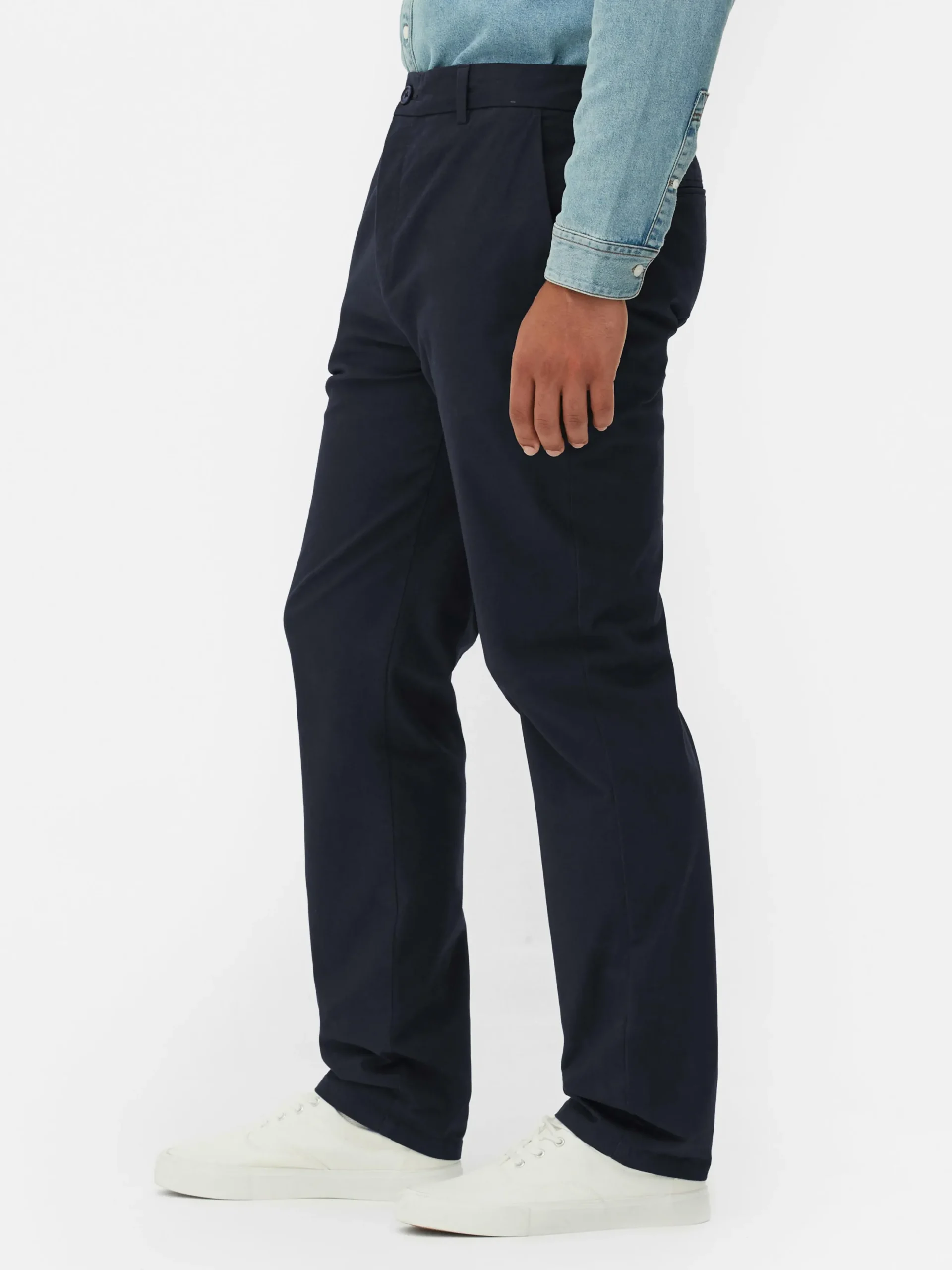 Hosen|Primark Stretch-Chinohose Mit Geradem Bein Marineblau