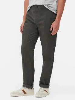 Hosen|Primark Stretch-Chinohose Mit Geradem Bein Anthrazitfarben