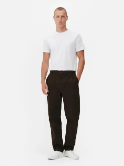 Hosen|Primark Stretch-Chinohose Mit Geradem Bein Braun
