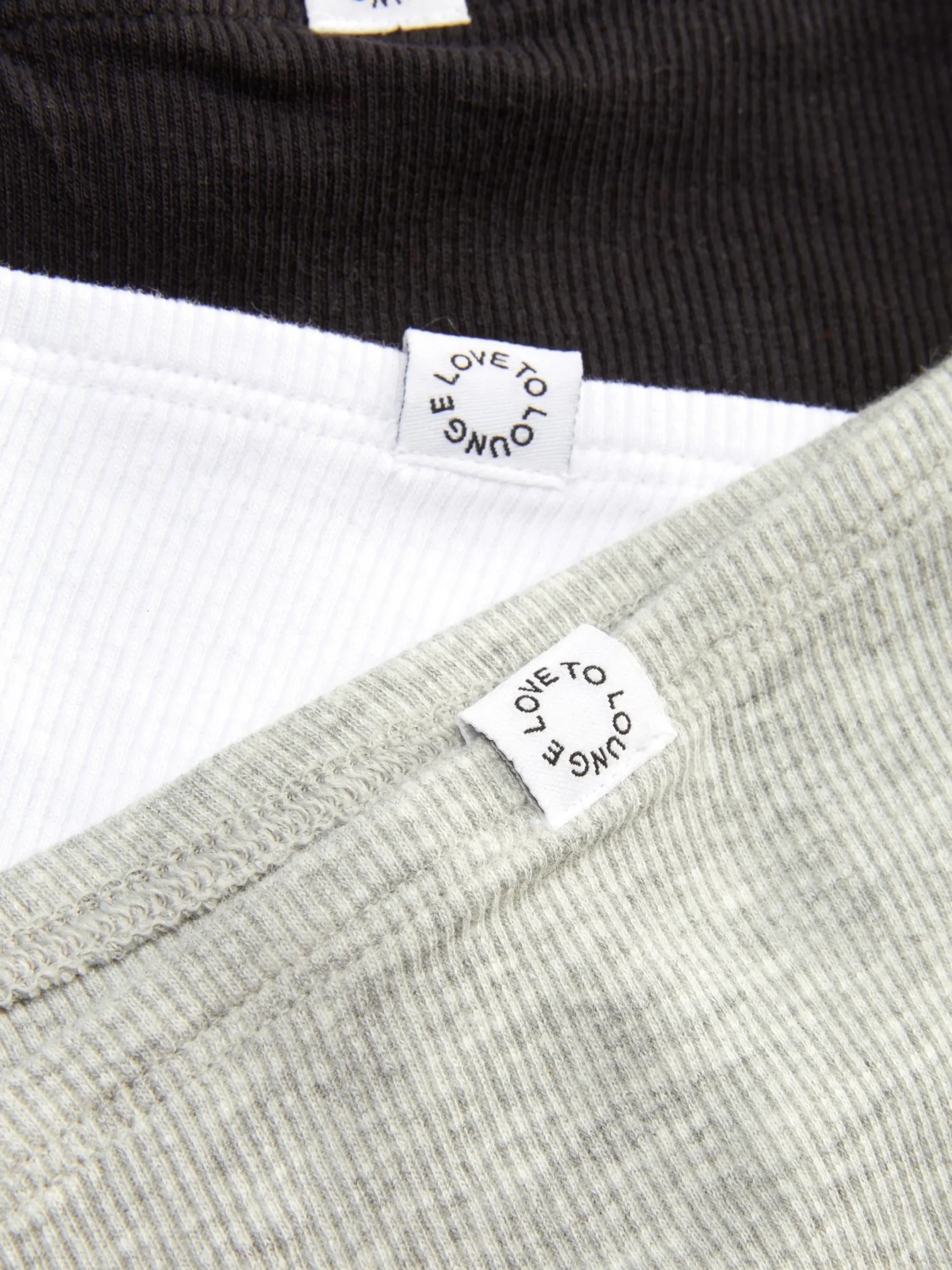 Slips|Primark Stretch-Hipster, 3er-Pack Schwarz/Weiß