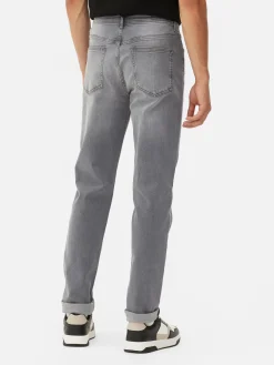 Jeans|Primark Stretch-Jeans In Enger Passform Grau