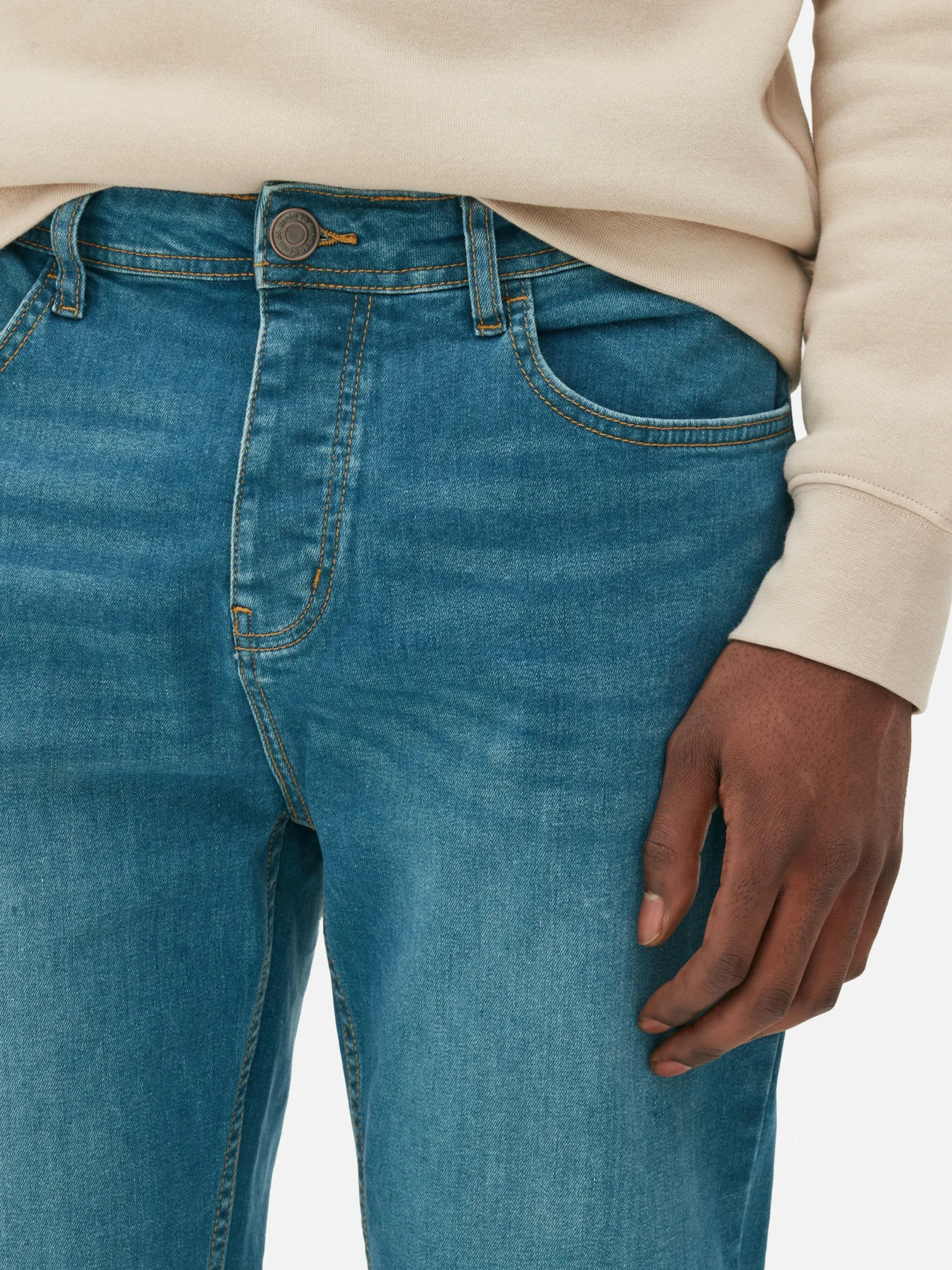 Jeans|Primark Stretch-Jeans In Enger Passform Blau
