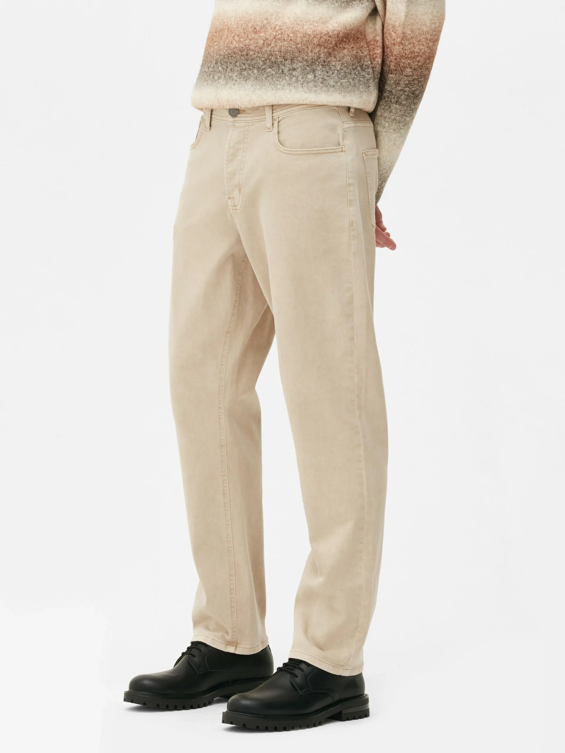 Jeans|Primark Stretch-Jeans Mit Geradem Bein Steinfarben