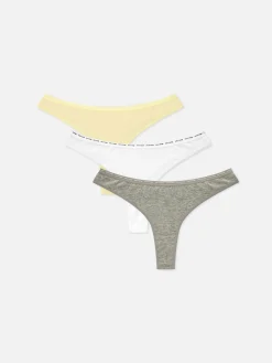 Slips|Primark Stretch-Tangas, 3er-Pack Gelb
